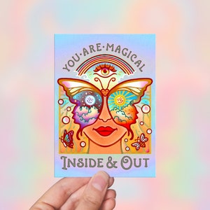 YOU ARE MAGICAL // Postcard, Greeting Card, Alter Card // C6 - Hippy, Spiritual, Magical