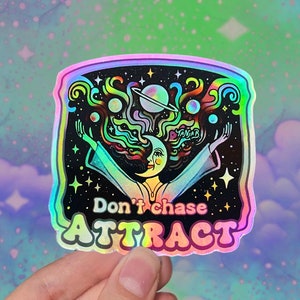 DROP LIMITATO • Attract // Sono stati realizzati solo 10 adesivi // Adesivo in vinile cosmico