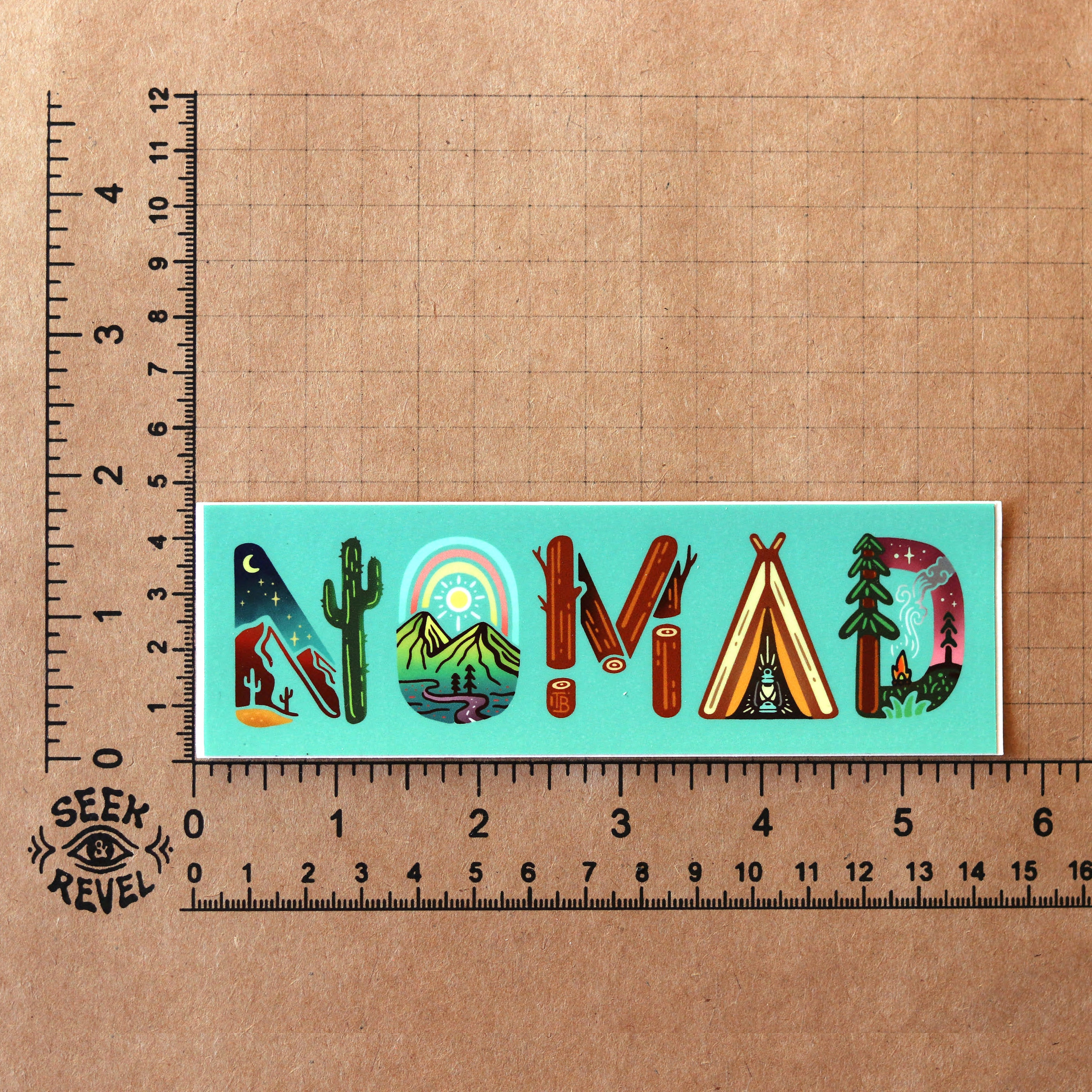 NOMAD // Weatherproof Outdoor & Bumper Sticker // Vinyl 5