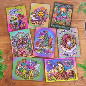 MAGICAL TIME BUNDLE // Cartolina, biglietto d'auguri // C6 - Trippy, spirituale, hippie