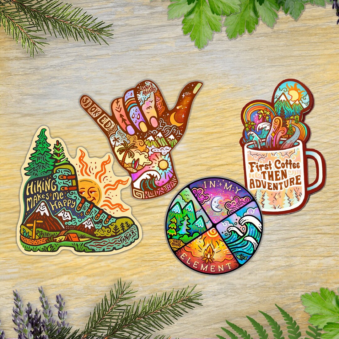 4 ADVENTURE STICKERS // Vinyl 3