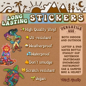 HIKING MAKES Me HAPPY // Weatherproof Outdoor Sticker // Vinyl 4 Nature, Exploring & Scenery image 4