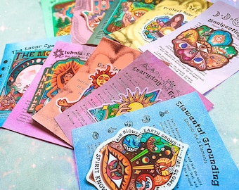 INNER LIGHT GUIDES // Daily Guidance + Sticker // Grounding, Affirmations and Manifesting