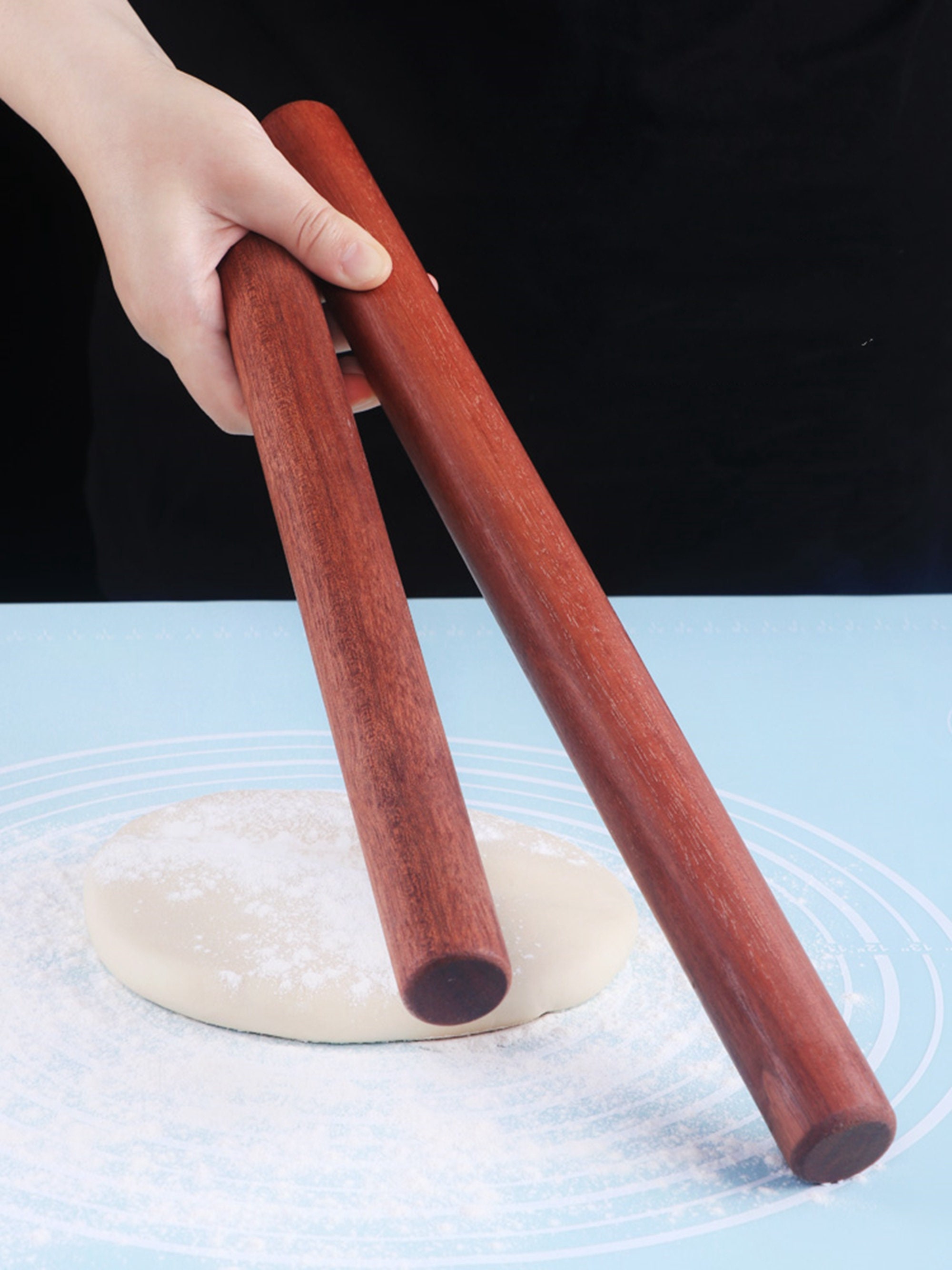 Wooden straight rolling pin for baking pizza making Etsy