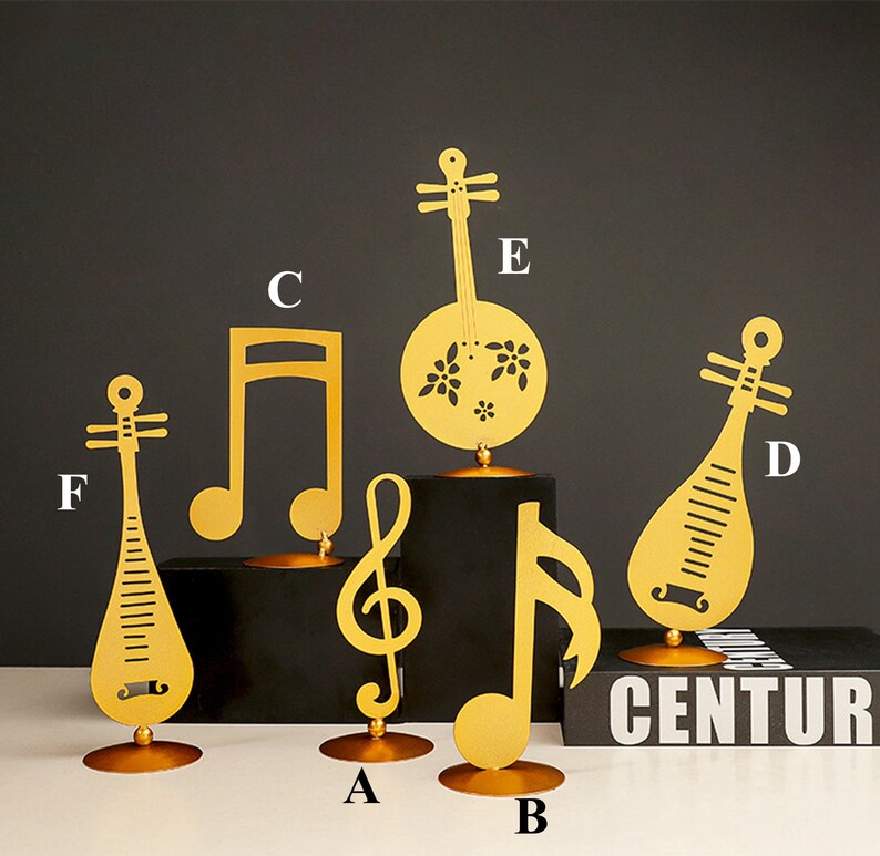 Modern music note statue sculpture ornament Nordic music note Etsy