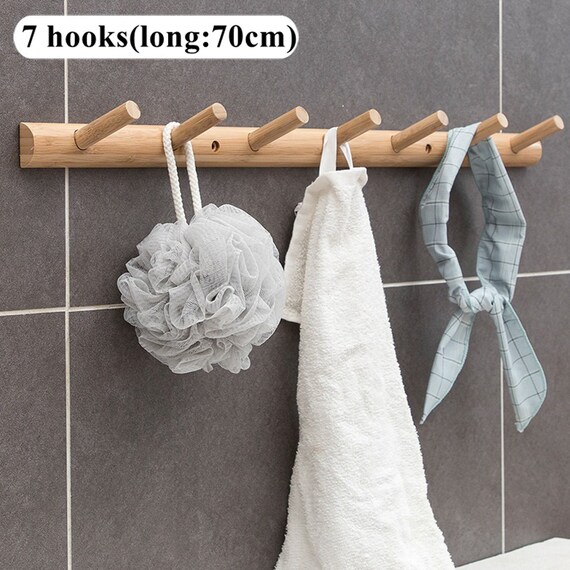 Modern Wood Coat Rack Wall Mount Farmhouse Entryway Etsy