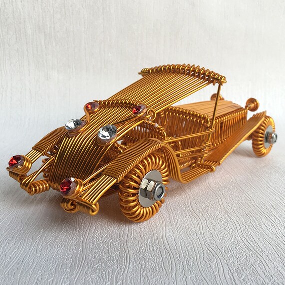 Retro Car Gifts, Wire Car Sculpture, Vintage Car Collector, Birthday Gift,  Classic Car Gift, Car Figurines, Home and Office Decor -  UK