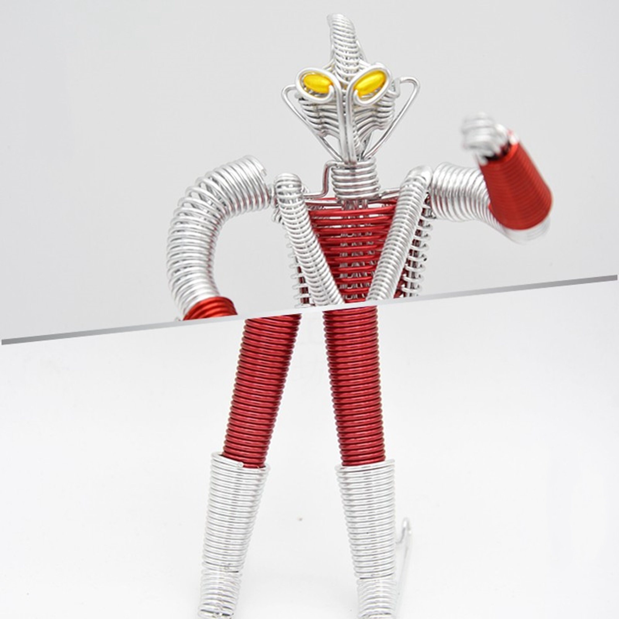 Wire Robot Statue Sculpture Decor Monster Figurine Ornament | Etsy