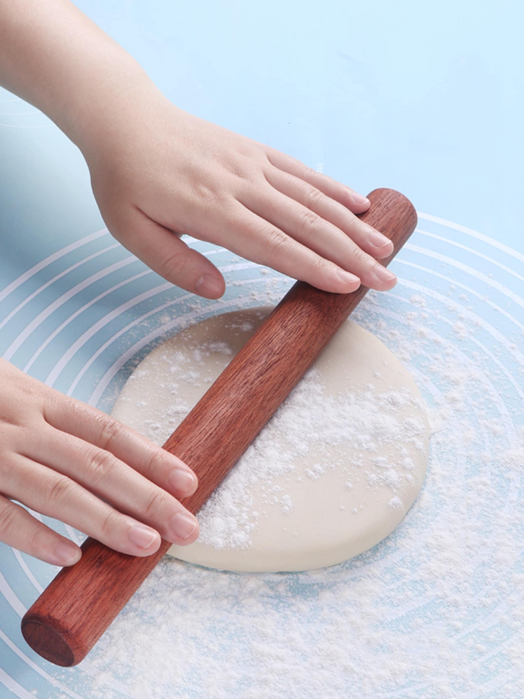Wooden straight rolling pin for baking pizza making | Etsy