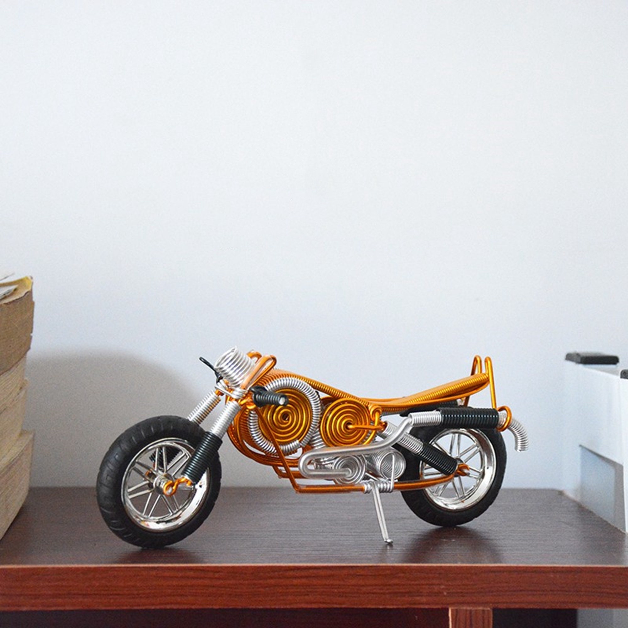 Motorcycle Figurines Wire Art Sculpture Motorcycle Etsy