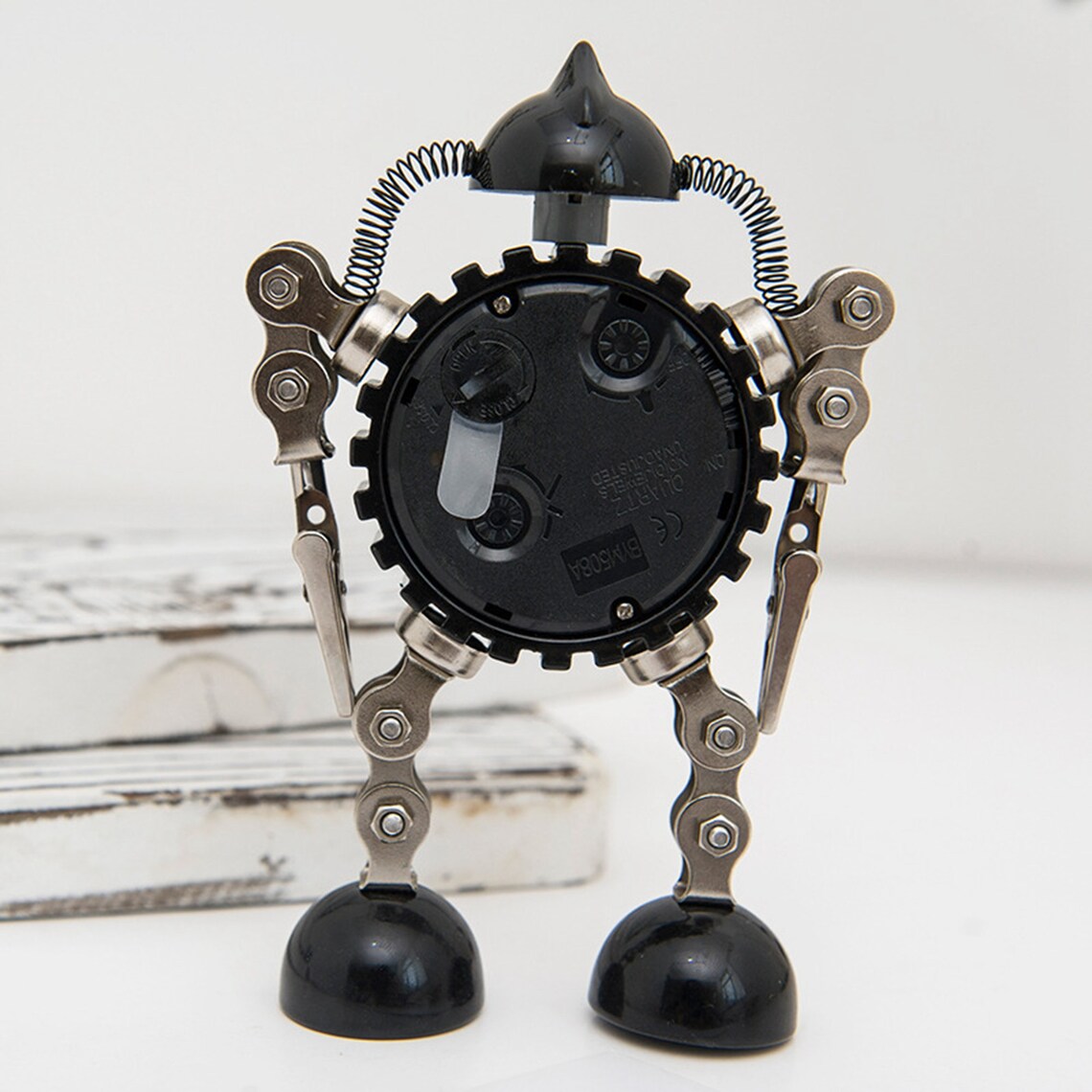 Metal robot alarm clock Desk digital clock Kids girl boys Etsy