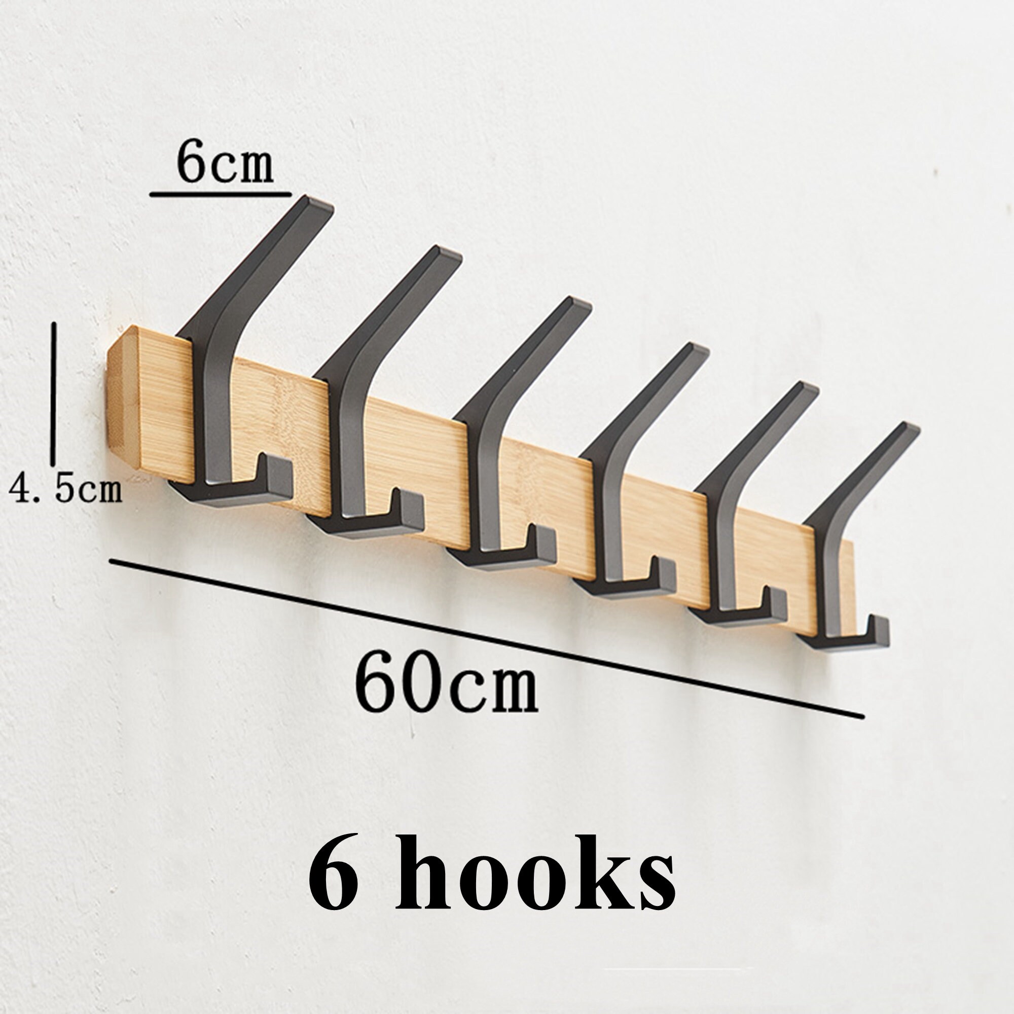 Mid Century Modern Wood Coat Hanger Wall Mount Entryway Coat Etsy UK