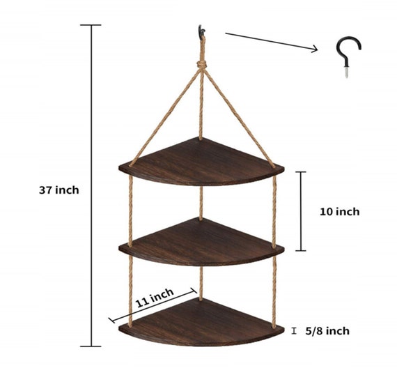 Floating Wood Corner Shelf Rustic Wooden Corner Shelves Etsy