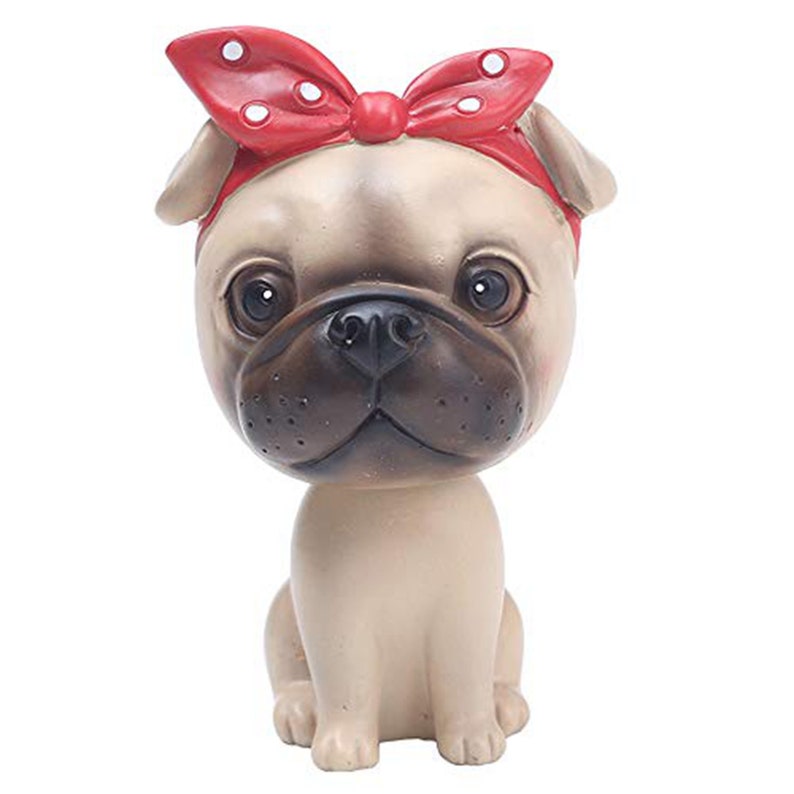 Custom Bobbleheads Pug Cute Car Dashboard Bobble Head Dog Etsy