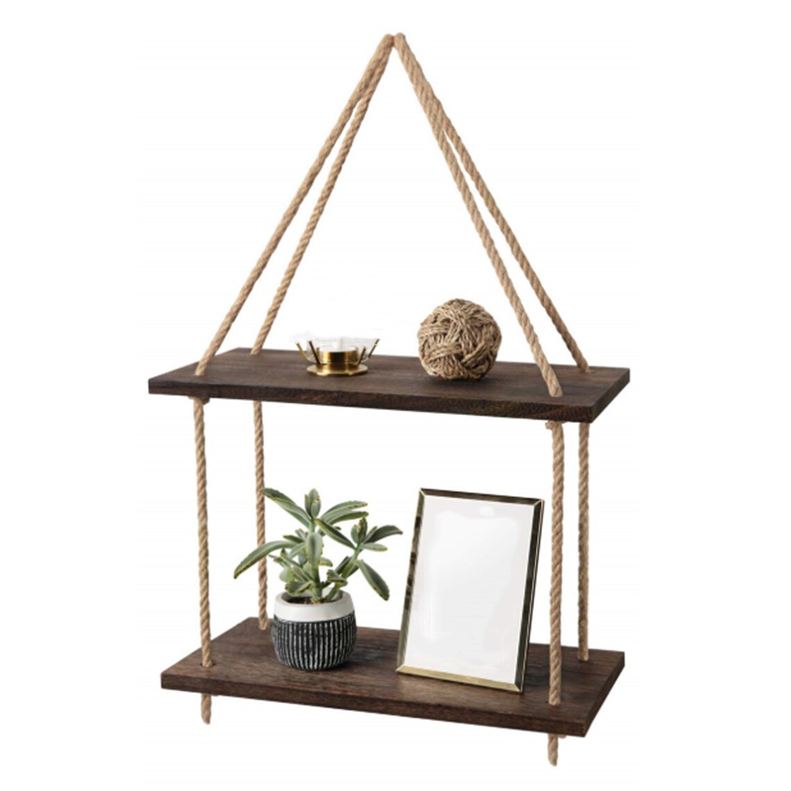 Rustic Wood Wall Hanging Shelves Wooden Wall Plant Shelf Etsy