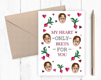 Dwight The Office Valentines day card
