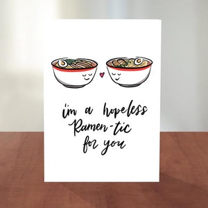 Hopeless Ramen-tic Valentinstagskarte
