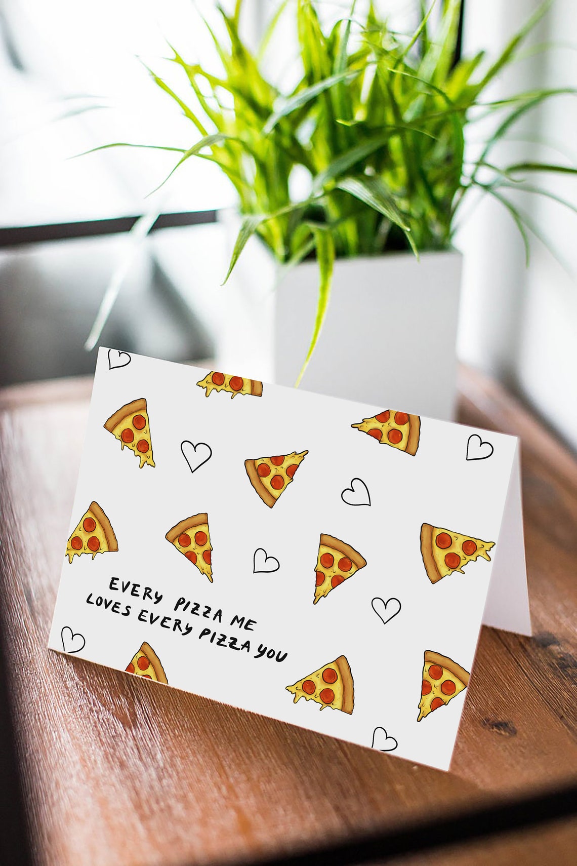 Every Pizza Me Valentines day card Etsy
