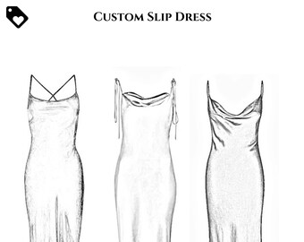 black silk cami dress