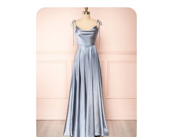Made-to-Measure Custom Slip Dress, in ANY Shade - Mini/Midi/Maxi Gown / Gift / Romantic / Weddings / Bridesmaids / Graduation / Silk / Satin