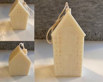 Velas de cera de soja con aroma a vainilla, veganas y caseras