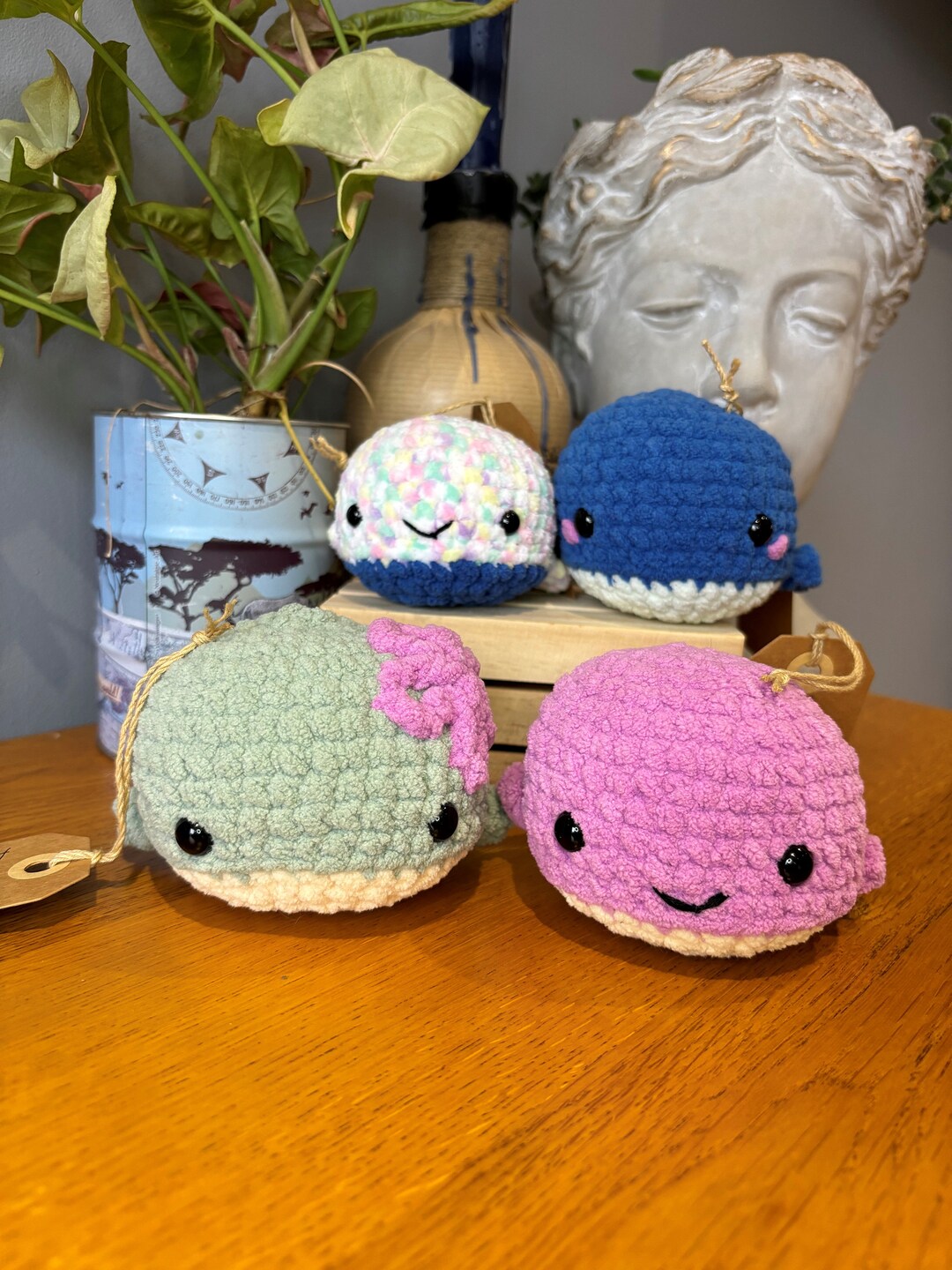 Cute Baby Whales Crochet Plushie Adorable Gift Etsy