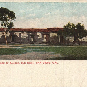 Vintage Pre-Linen Postkarte Hochzeit Ort von Ramona Old Town San Diego Kalifornien 1900s Ungeteilte Rückseite