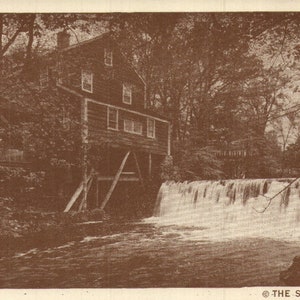 Vintage Postcard The Old Mill The Silvermine Tavern Norwalk Connecticut 1970s