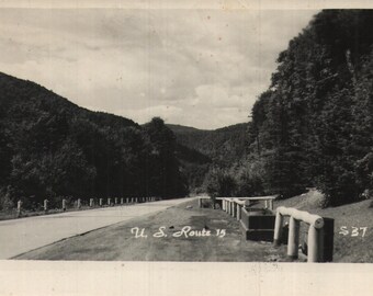 Vintage Real Photo Postcard U.S. Route 15 Pennsylvania 1950s