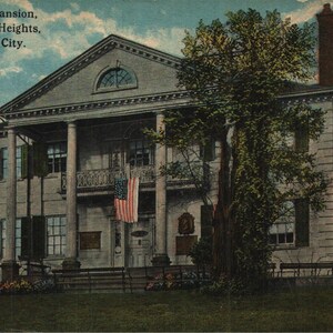 Carte postale vintage pré-linée The Jumel Mansion Washington Heights NYC New York années 1920