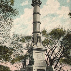 Vintage Pre-Linen Postcard Soldiers Monument Boston Common Boston Massachusetts 1900s Undivided Back