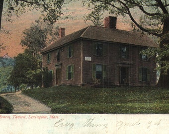 Vintage vykort från Monroe Tavern, Lexington, Massachusetts, 1900-talet, odelat baksida