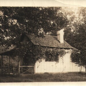 Vintage Real Photo Postcard House Cottage Okauchee Wisconsin 1910s