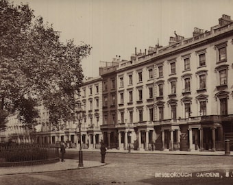 Vintage Real Photo Postcard Bessborough Gardens SW London United Kingdom 1910s