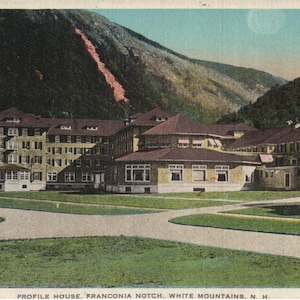 Vintage Pre-Linen Postcard Profile House Franconia Notch White Mountains New Hampshire 1920s