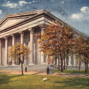 Jahrgang Pre-Leinen Postkarte Girard College Philadelphia Pennsylvania 1907 ungeteilt zurück