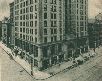 Vintage Pre-Linen Postcard University Block Syracuse New York 1900s Undivided Back