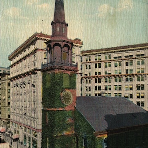 Vintage Pre-Linen Postcard Old South Church Boston Massachusetts 1910s