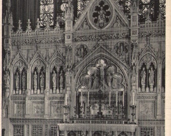 Vintage Chrome Postcard Trinity Church High Altar and Reredos NYC New York 1960s - 1970s