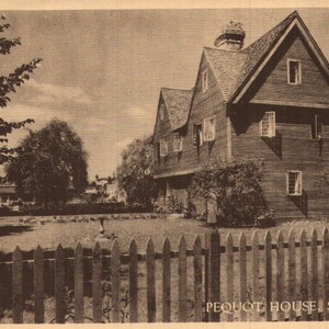 Vintage Linen Postcard Pequot House Salem Massachusetts 1930s - 1940s