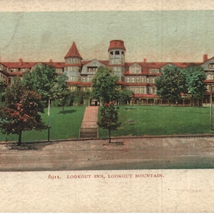 Vintage Pre-Leinen Postkarte Aussicht Sendegasthof Aussicht Berg Tennessee 1902 ungeteilt