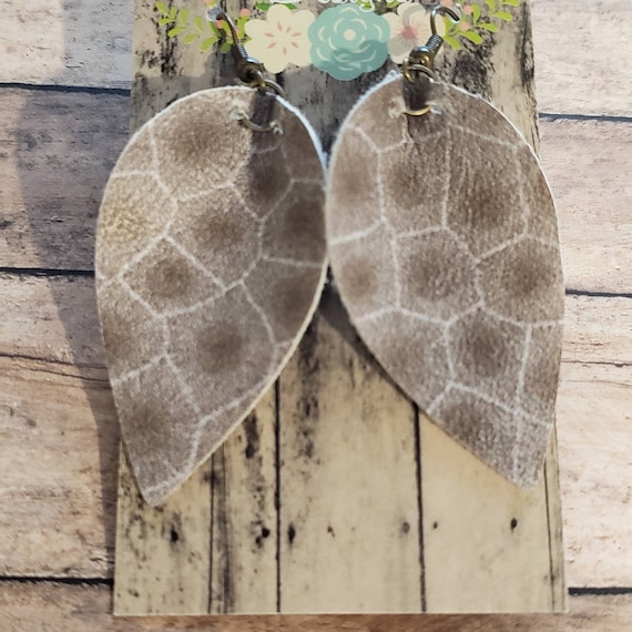 Petoskey Stone Print Earrings Etsy Australia