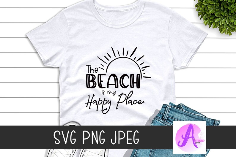 Download The beach is my happy place svg beachy summer PNG Diy ...