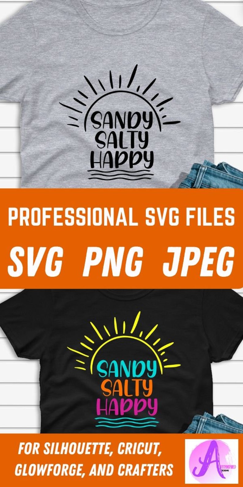 Download Sandy salty happy svg summer sun PNG funny Diy summer ...