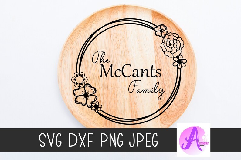 Download Family Name Sign Svg Circle Frame Svg Laurel Name Frame Svg Circle Monogram Svg Door Mat Png Floral Wreath Sign Last Name Door Sign Svg Clip Art Art Collectibles