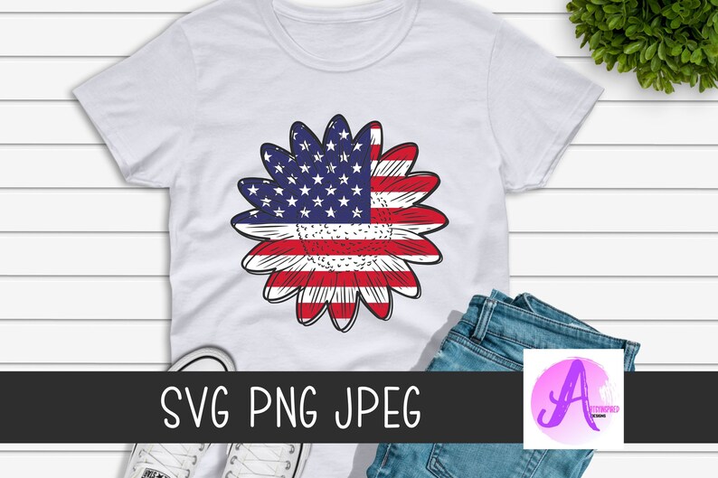 Download American flag sunflower svg patriotic png vintage usa flag ...