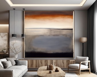 Rothko Inspired Abstract Art Print: Museum Exhibition Poster (Instant Download)