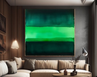 Rothko Inspired Abstract Art Print: Museum Exhibition Poster (Instant Download)