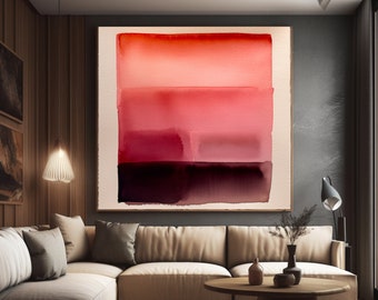 Rothko Inspired Abstract Wall Art: Museum Exhibition Poster (Instant Download)