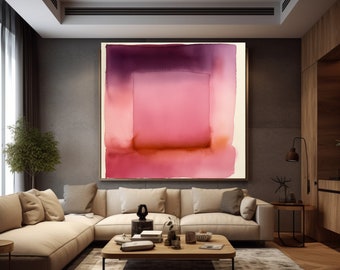 Rothko Inspired Abstract Art Print: Museum Exhibition Poster (Instant Download)
